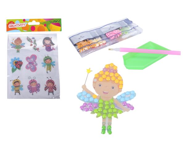 Kreativní set diamond nálepky MIX víla