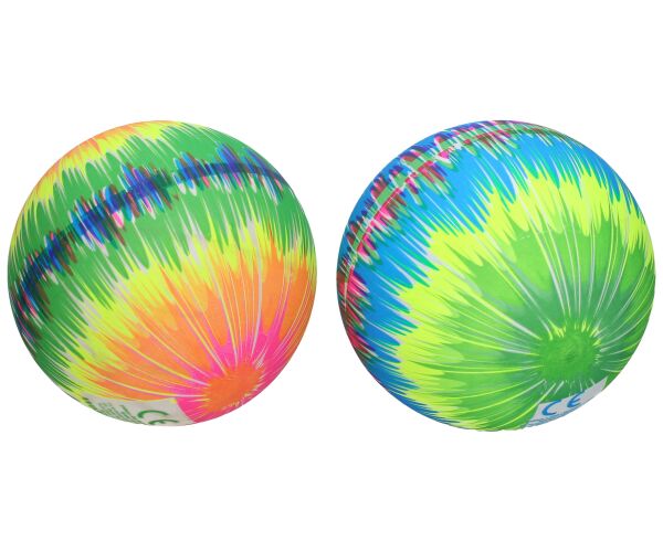 Míč guma nenafouknutý - duha 22 cm