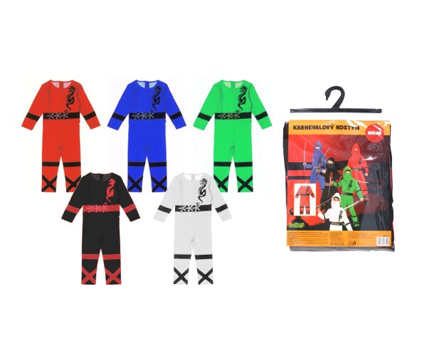 Set karneval - ninja M 110-120 cm