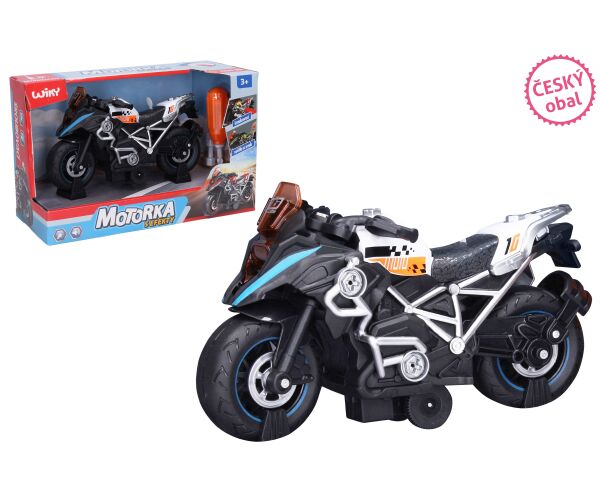 Motorka šroubovací s efekty bílá 20 cm - český obal