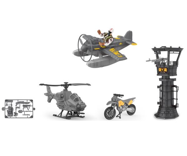 Vojenský set s letadlem 21cm