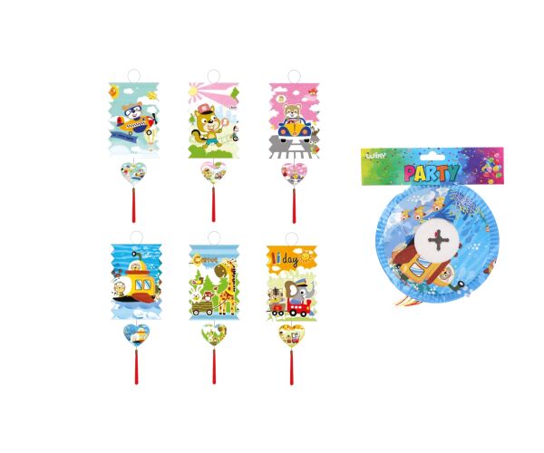 Lampion válec 16 cm Dětský