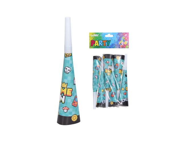 Párty trumpetky HRA 20 cm, 6 ks