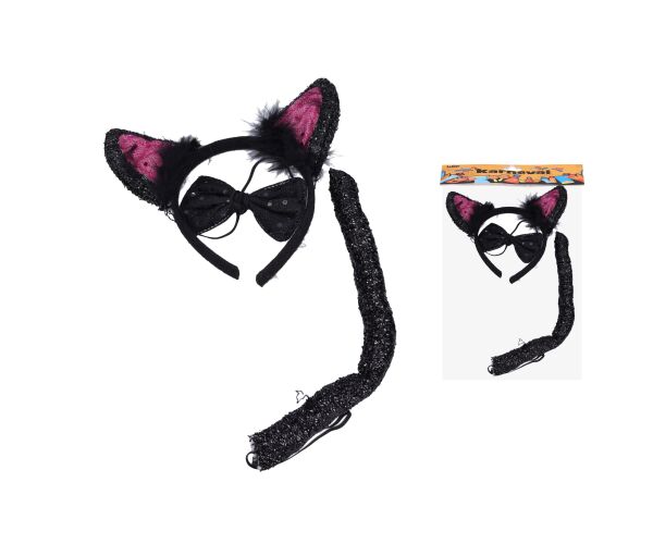 Set karneval - kočka černá