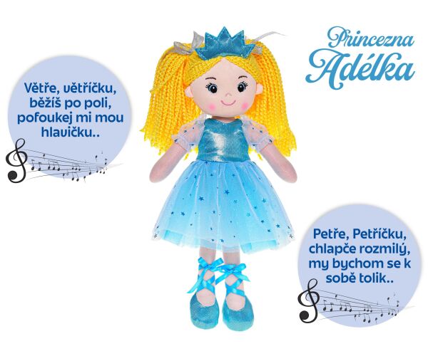 Panenka Princezna Adélka 35cm česky zpívající