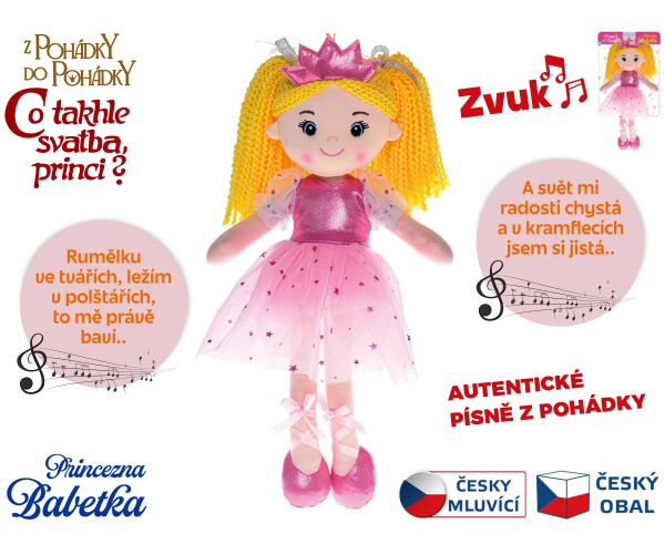 Panenka Princezna Babetka 35cm česky zpívající