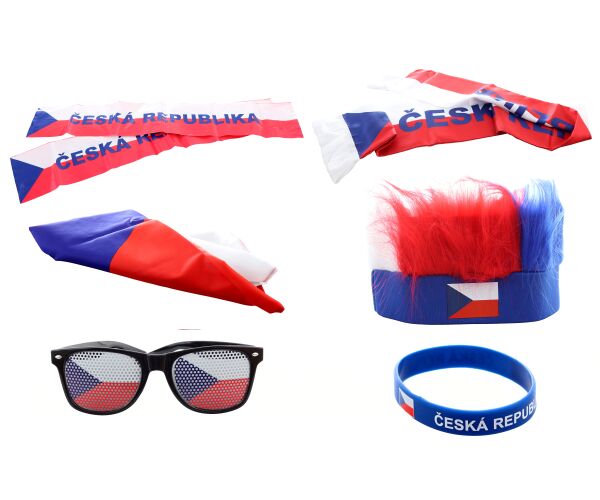 Fandící set Česká republika s čelenkou, MS 2026