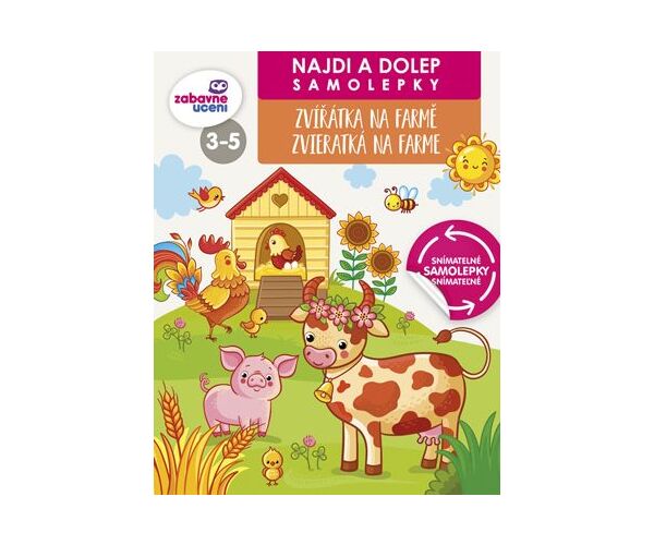 Najdi a dolep - Zvířátka na farmě