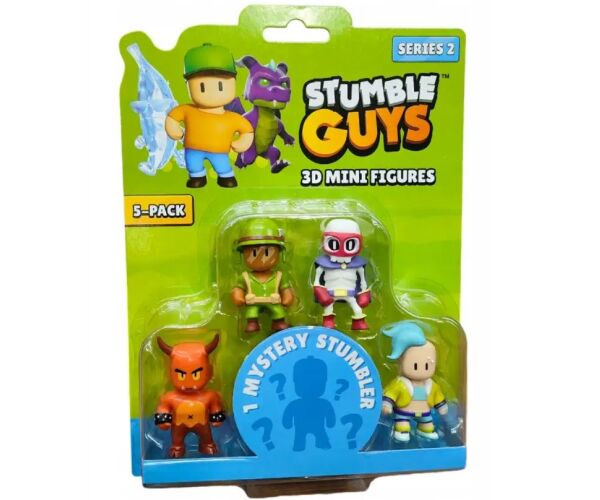 STUMBLE GUYS 3D MINI FIGURES SERIES 2 5PCS